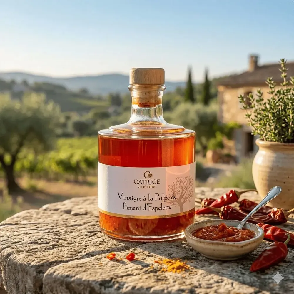 Delicatessen - Espelette chili pepper Pulp Vinegar - CATRICE GOURMET
