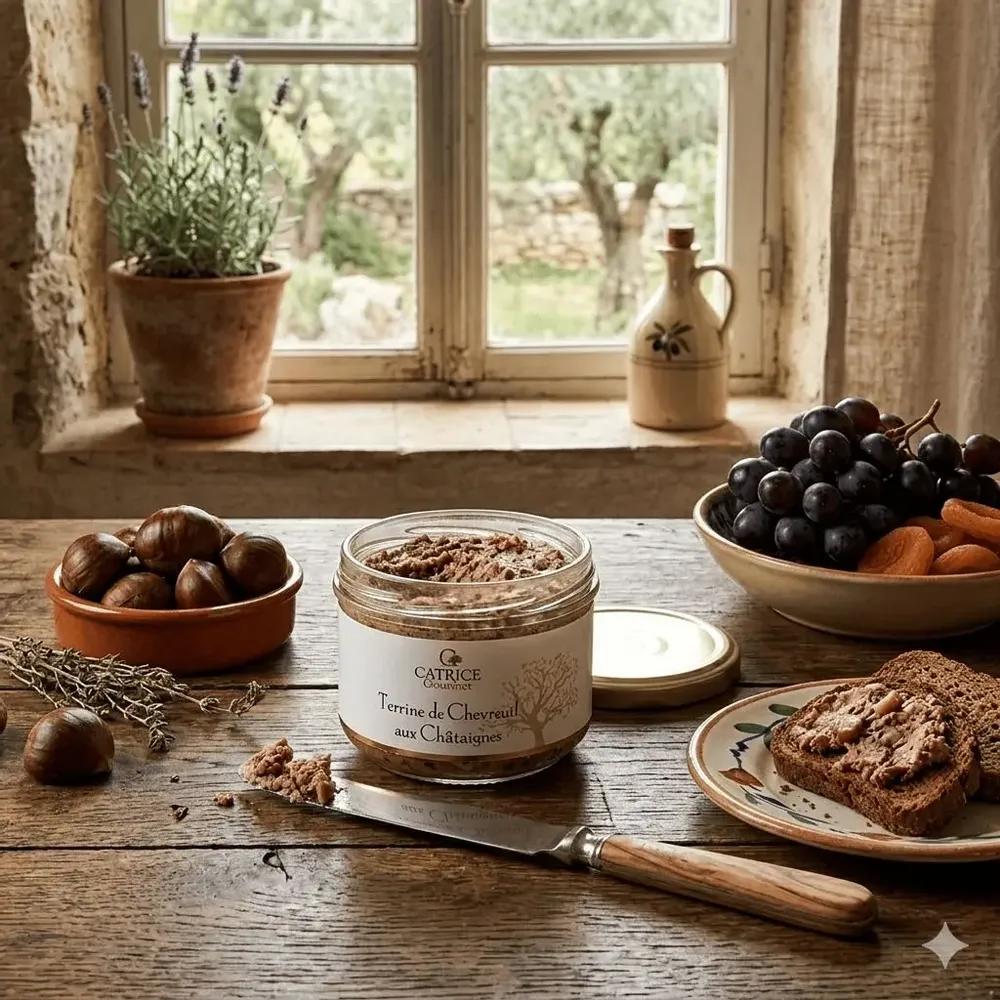 Delicatessen - Venison terrine with chestnuts per 1100 u - CATRICE GOURMET