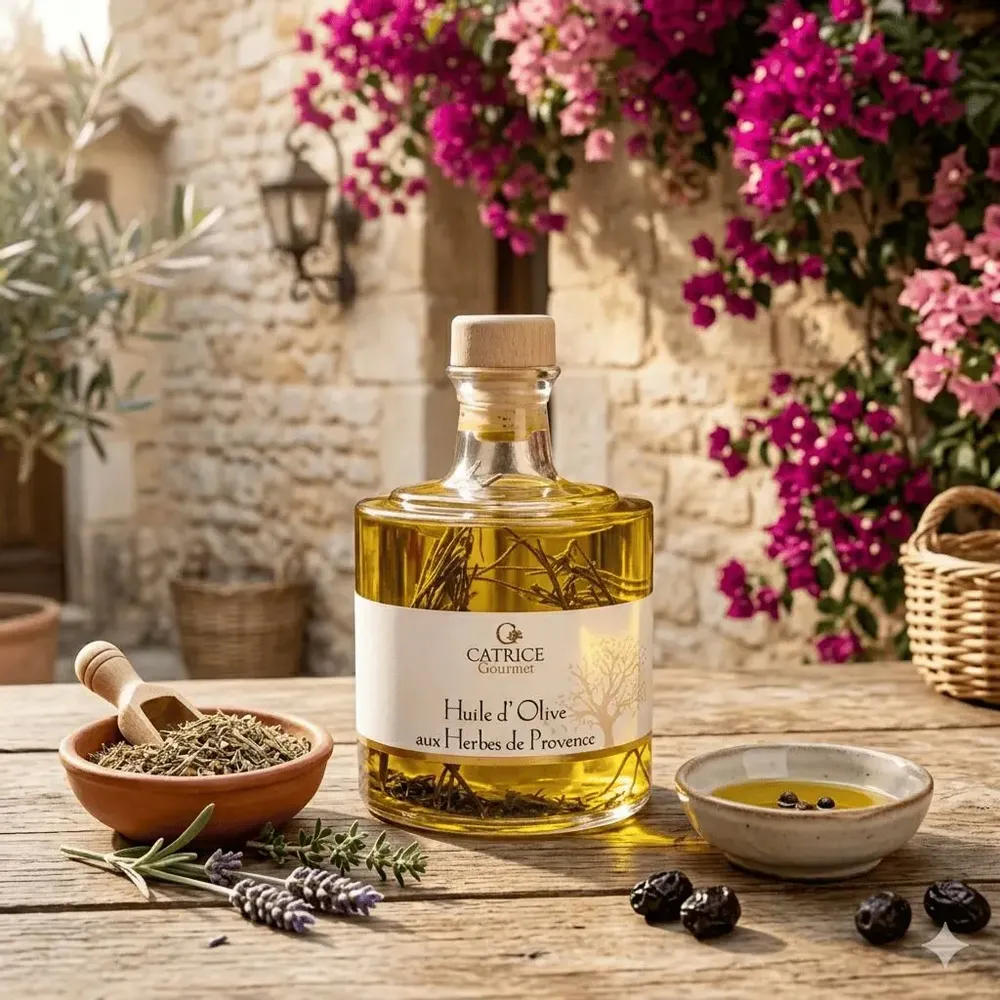 Delicatessen - Olive oil & "herbes de Provence" (mixed herbs) - CATRICE GOURMET