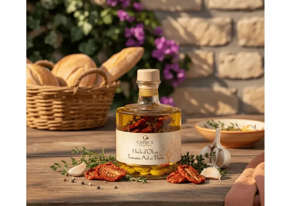 Oils and vinegars - Olive oil with sun-dried tomato, garlic & thyme - CATRICE GOURMET