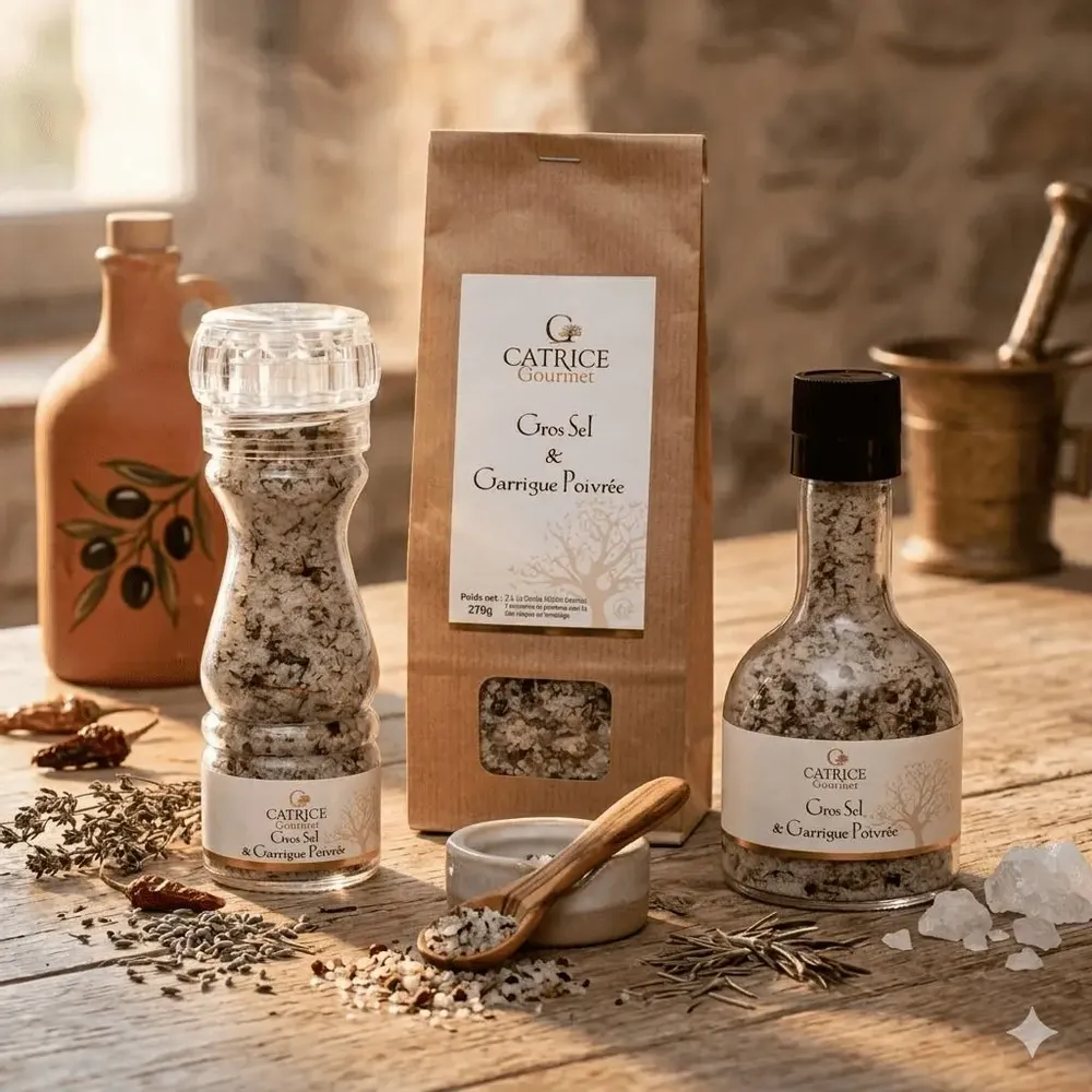 Delicatessen - Salt & garrigue (thyme, garlic, 5 berries pepper) - CATRICE GOURMET