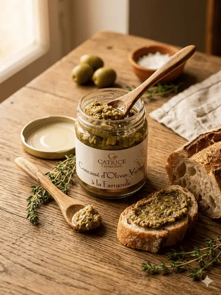Delicatessen - Crushed green olives with farigoule 80g - CATRICE GOURMET