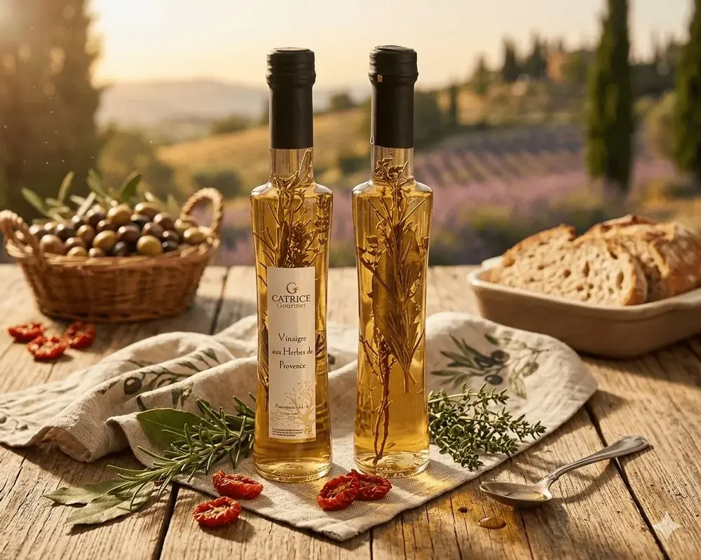 Delicatessen - herbes de Provence"(mixed herbs) & vinegar - CATRICE GOURMET