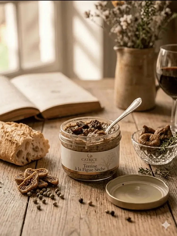 Delicatessen - Pork terrine with dried Fig - CATRICE GOURMET
