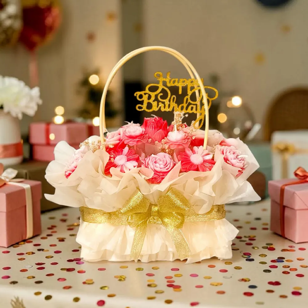 Candles - Scented Handmade Candle Flower Bouquet for Weddings - WIRAWIRI