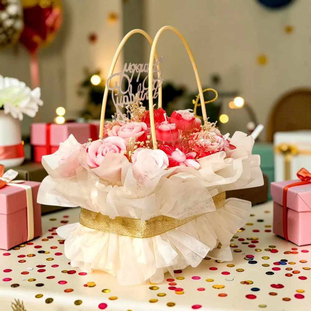 Candles - Scented Handmade Candle Flower Bouquet for Weddings - WIRAWIRI