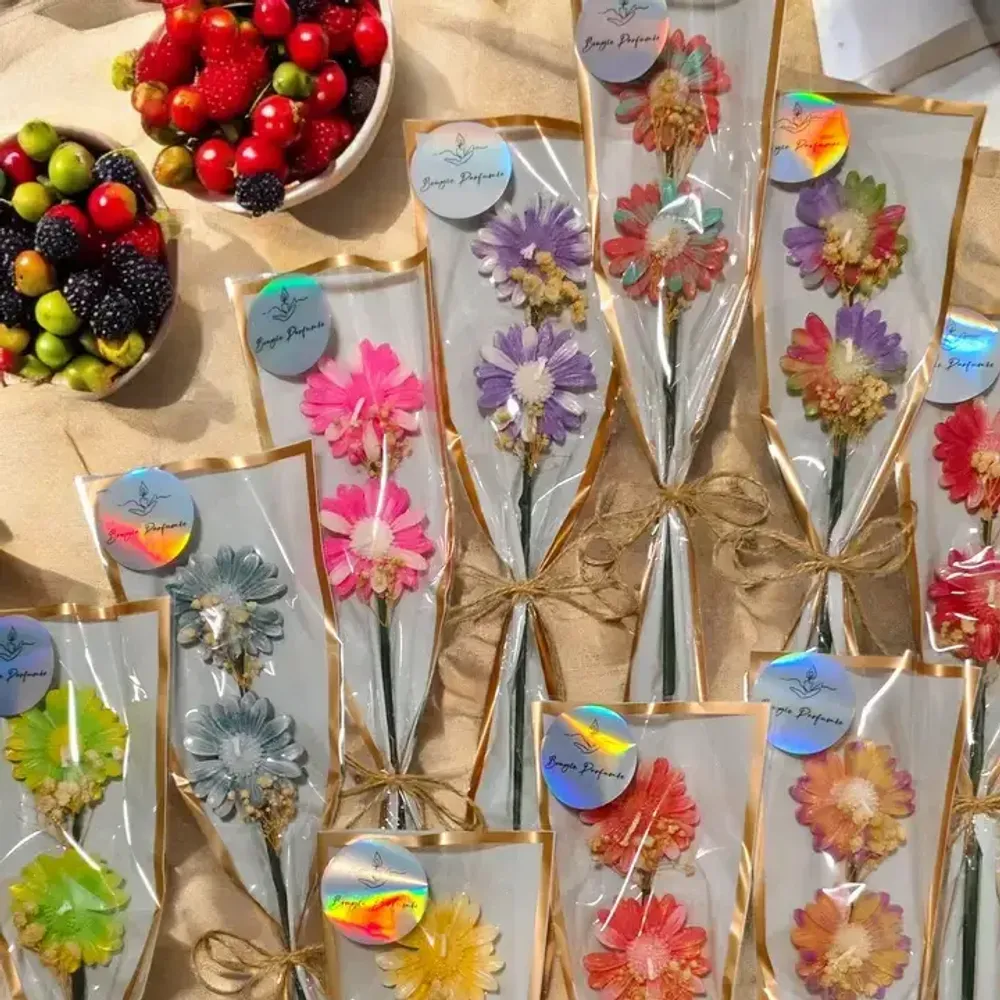 Candles - Floral Stem Candle Bouquet – Surprise Gift Souvenir & Decor - WIRAWIRI