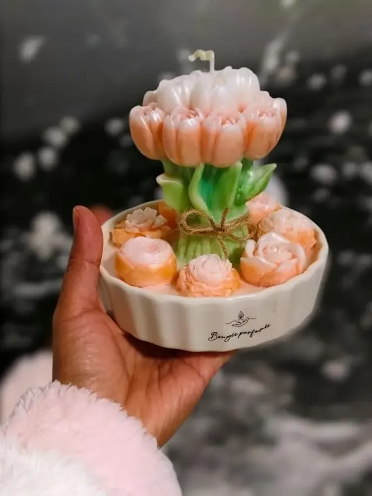 Candles - Decorative Scented Candle Collection – Bear, House & Flower - WIRAWIRI