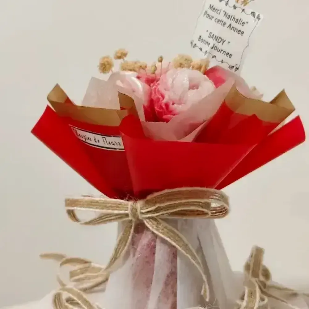 Candles - Mini Floral Candle Bouquet – Round Scented Gift - WIRAWIRI
