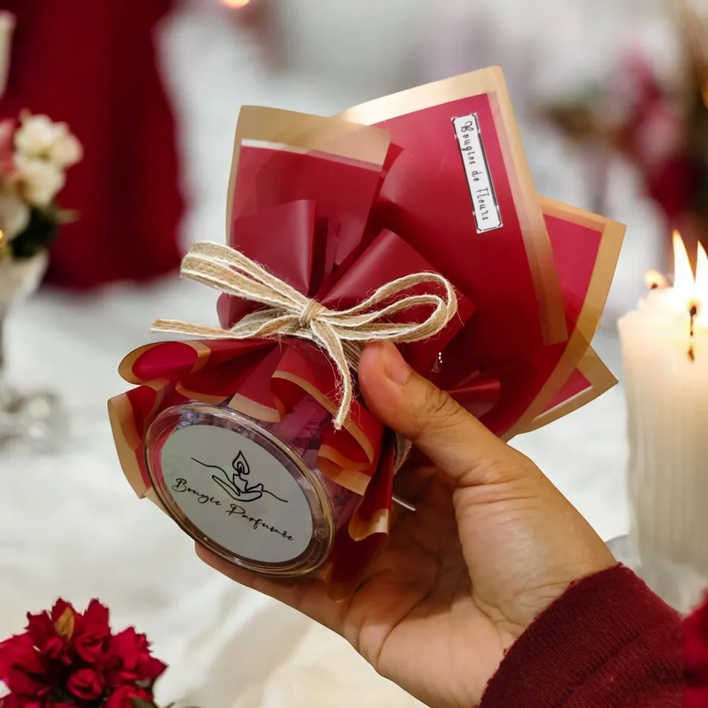 Candles - Luxury Mini Scented Candle Flower Bouquet - WIRAWIRI