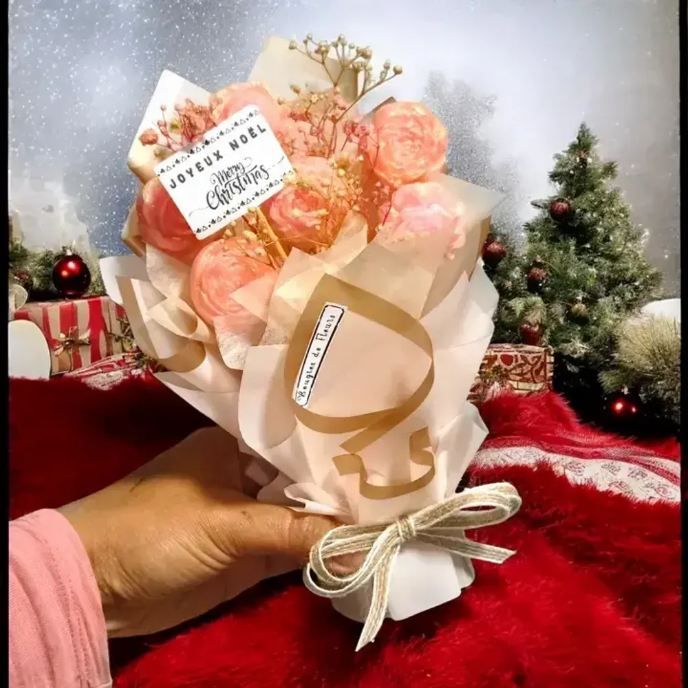 Candles - Mini Candle Flower Bouquet – Handmade Scented Gift - WIRAWIRI