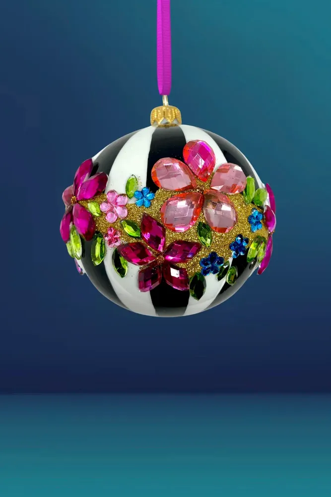 Guirlandes et boules de Noël - Boule de Noël en verre polonais pour le gala de minuit - KENZIES OF LONDON