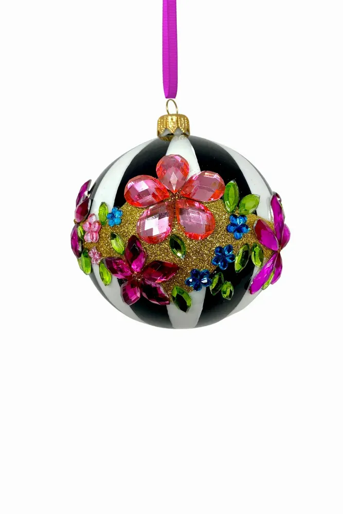 Guirlandes et boules de Noël - Boule de Noël en verre polonais pour le gala de minuit - KENZIES OF LONDON