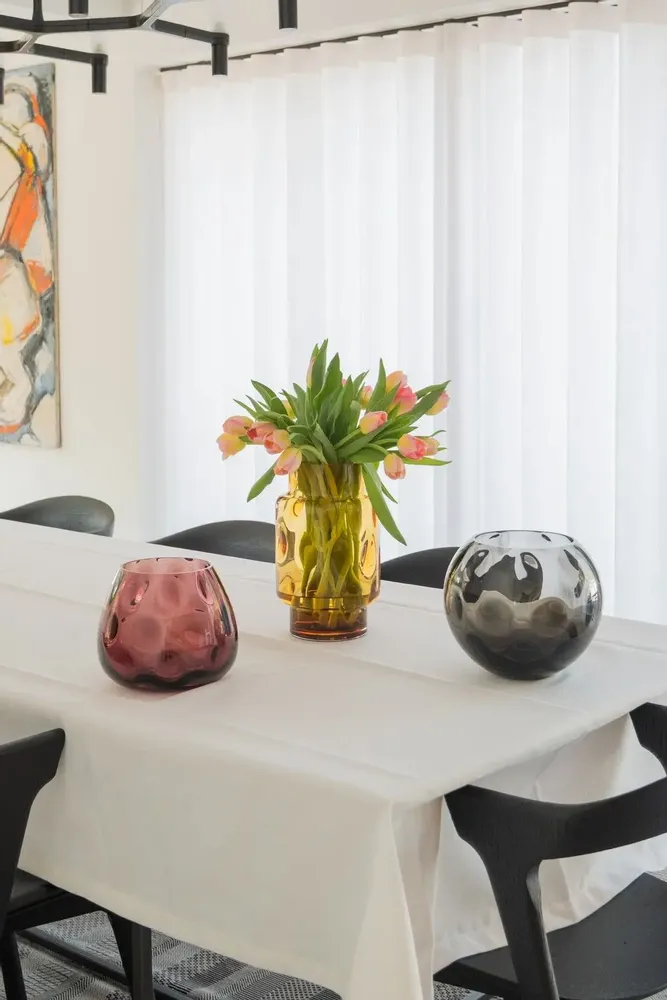 Vases - POLKA TOWER AMBER - XLBOOM