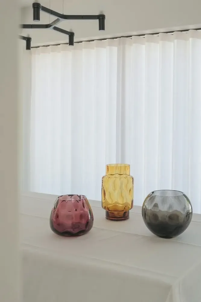 Vases - POLKA TOWER AMBER - XLBOOM
