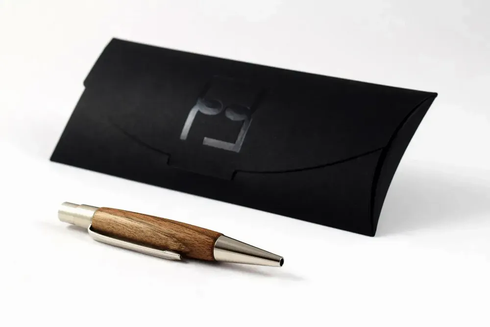 Jewelry - Berlin Mini Ballpoint Pen – « Walnut Wood  » - ATELIER FESSELER
