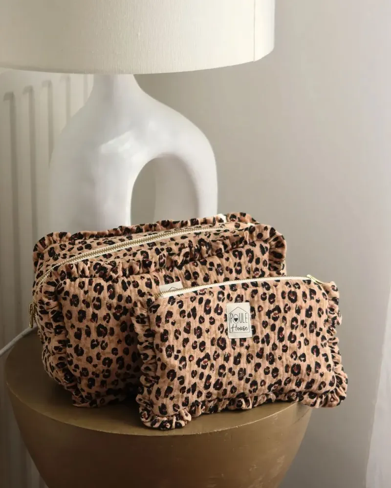 Travel accessories - Ruffled Toiletry Bag - POULE HOUSE