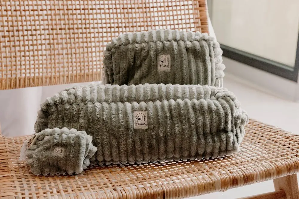 Accessoires de voyage - Trousse de toilette minky matelassé - POULE HOUSE