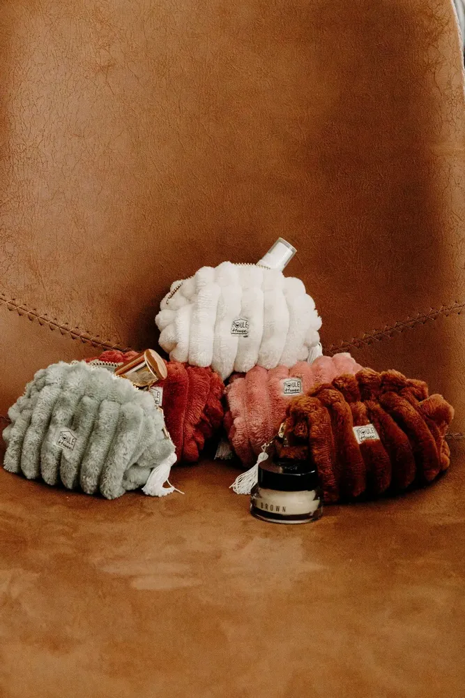 Accessoires de voyage - Trousse de toilette minky matelassé - POULE HOUSE