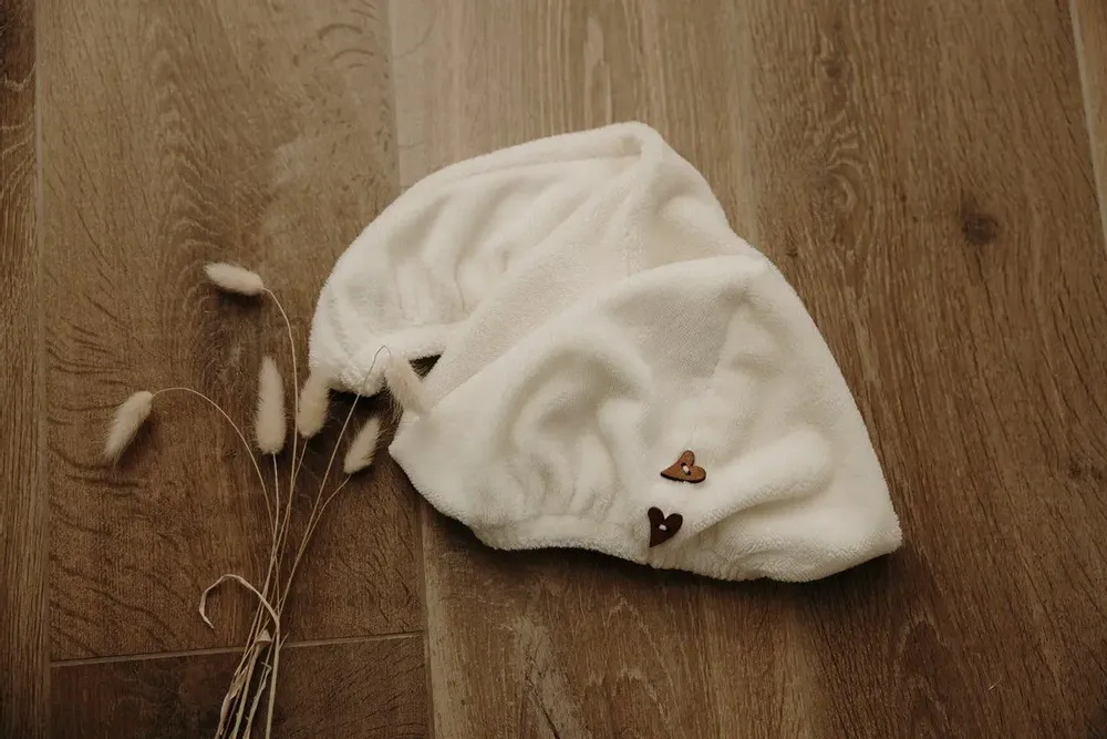 Autres linges de bain - Serviette turban cheveux en éponge bambou - POULE HOUSE