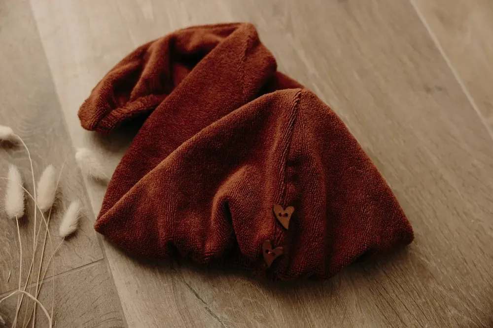Autres linges de bain - Serviette turban cheveux en éponge bambou - POULE HOUSE