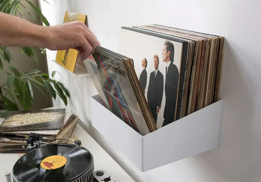 Autres décorations murales - Étagère vinyle - Rangement vinyle 33 tours - Lot de 2 - TEEBOOKS