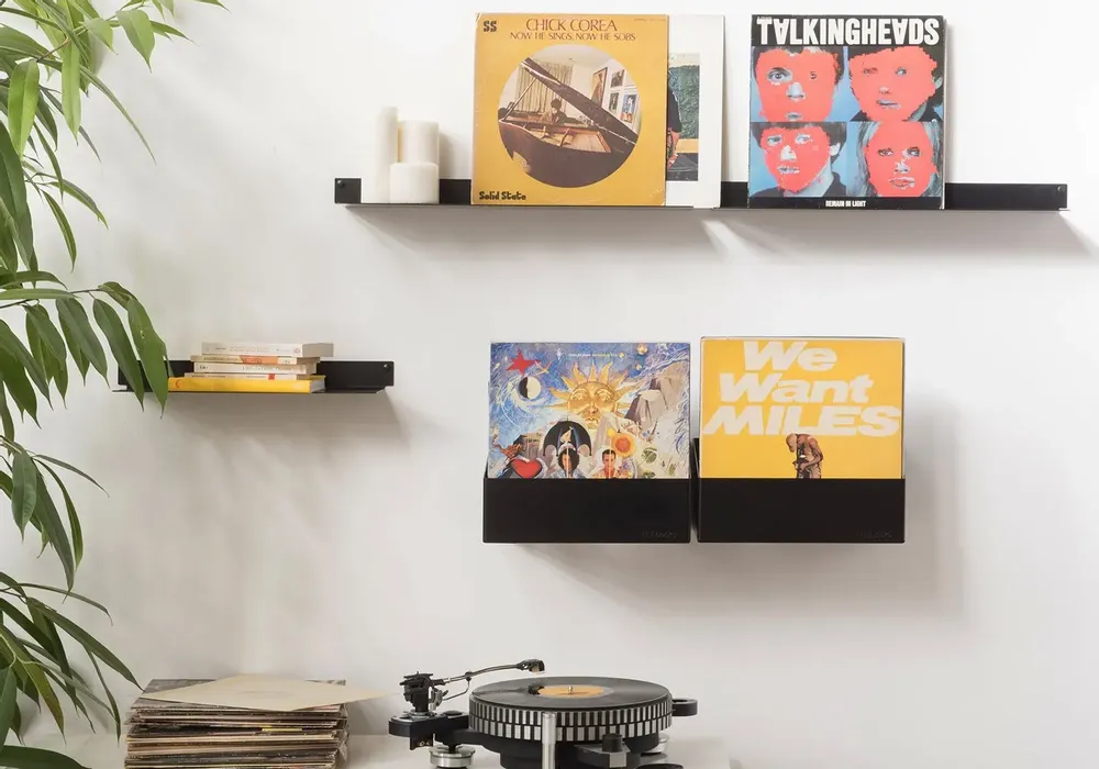 Autres décorations murales - Étagère vinyle - Rangement vinyle 33 tours - Lot de 2 - TEEBOOKS