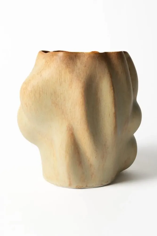 Céramique - Pahka Vase Light Brown 20x21 cm - PENTIK