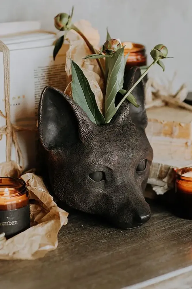 Decorative objects - FOX - animal wall sculpture - DABA DECO