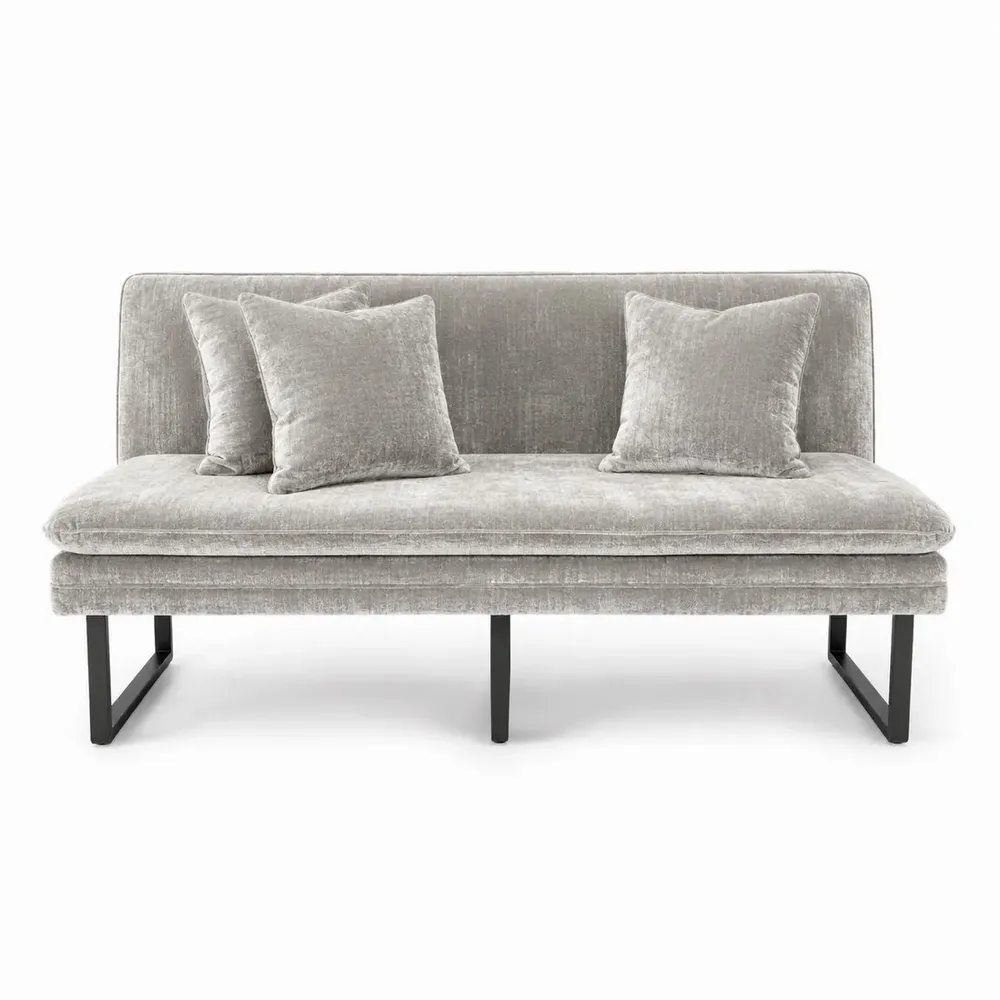 Bancs - Banquette sur pied Como Beige 180cm - EMPREINTE DU TEMPS