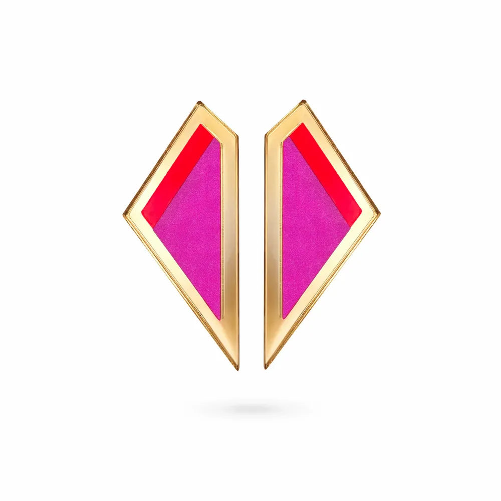 Bijoux - Boucles d'oreilles LOVE COLOR XL or - TELLMEE