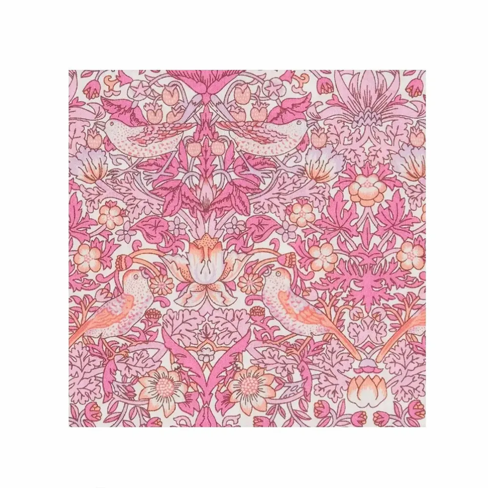 Vêtements de nuit - Peignoir kimono long Strawberry Thief : fabriqué en tissu Liberty - LIME TREE DESIGN