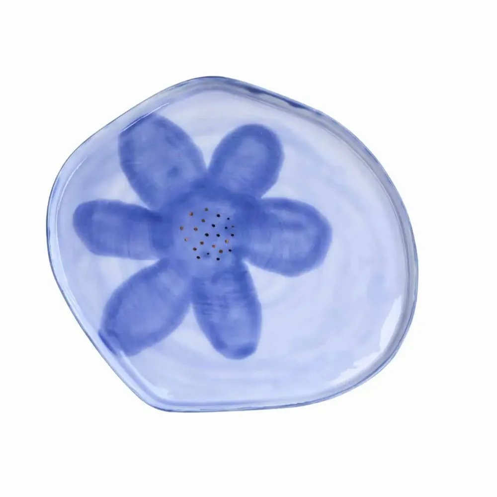 Everyday plates - Aqua Bloom Platter - LALI DESIGN STUDIO