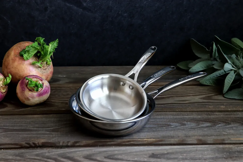 Frying pans - Castel'Pro Stainless Steel Mini Frying Pan - CRISTEL