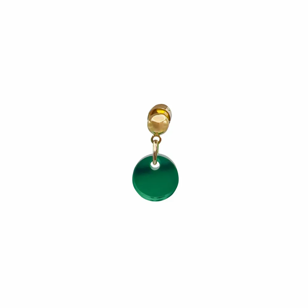 Bijoux - Boucles d'oreilles MINI R Vert - TELLMEE