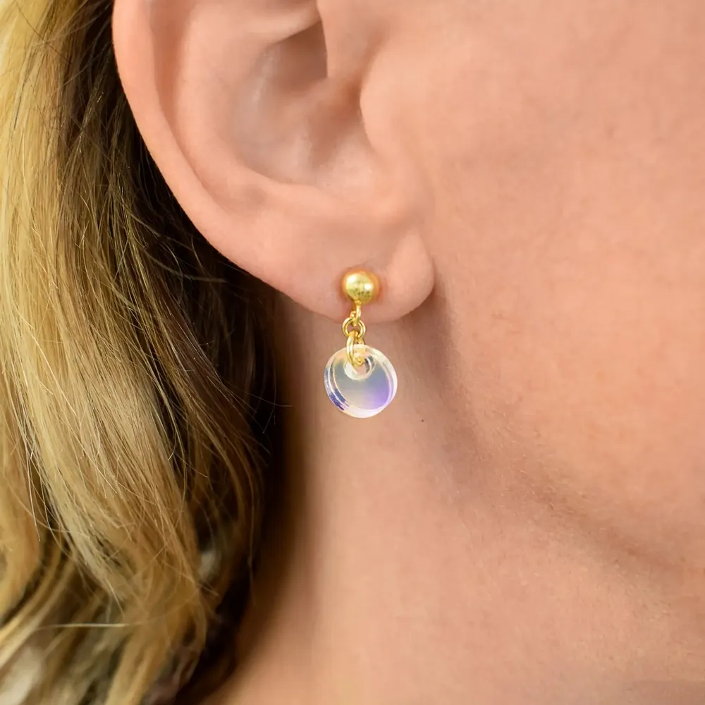 Bijoux - Boucles d'oreilles MINI R Vert - TELLMEE
