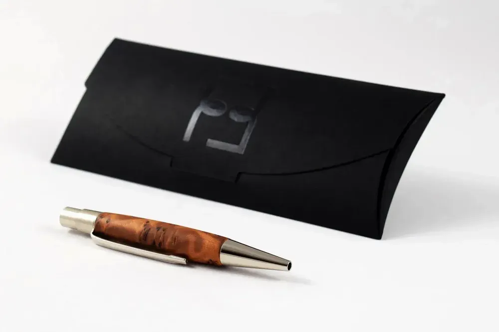 Pens and pencils - Berlin Mini Ballpoint Pen  – « Thuya Burl Wood » - ATELIER FESSELER