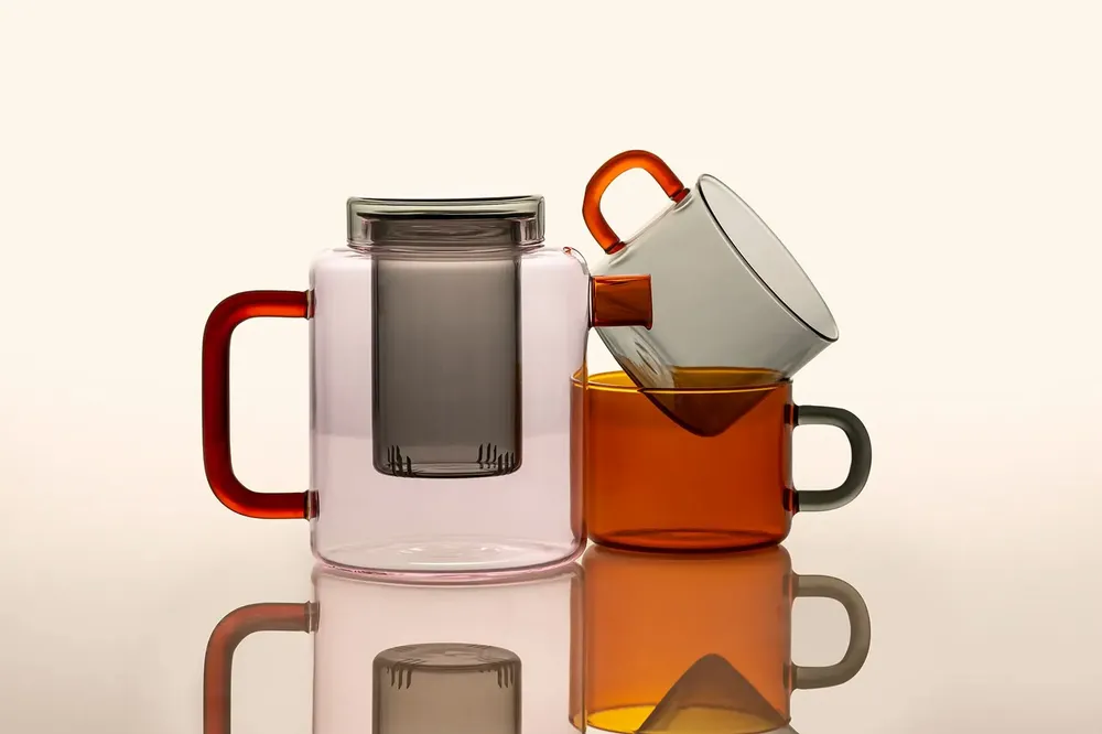 Glass - Chá Pot - Handmade glass teapot - MAHO