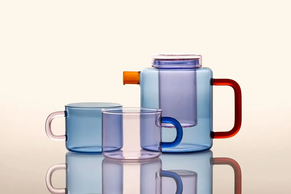 Glass - Chá Pot - Handmade glass teapot - MAHO