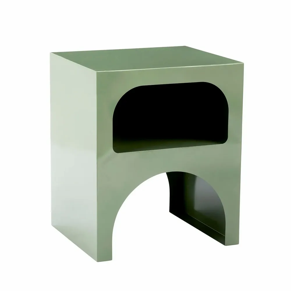 Autres tables  - Table d’appoint en métal avec étagère - MADAM STOLTZ