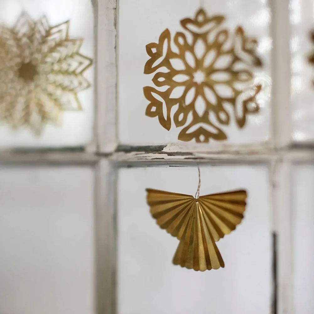 Autres décorations de Noël - Ange en laiton suspendu - MADAM STOLTZ