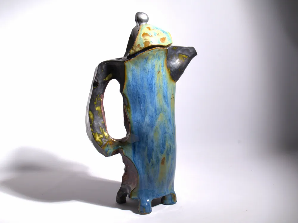Céramique - Cruche Sculptée avec Couvercle - WOJCIECH DZIENNIAK ART