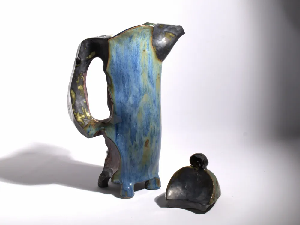 Céramique - Cruche Sculptée avec Couvercle - WOJCIECH DZIENNIAK ART