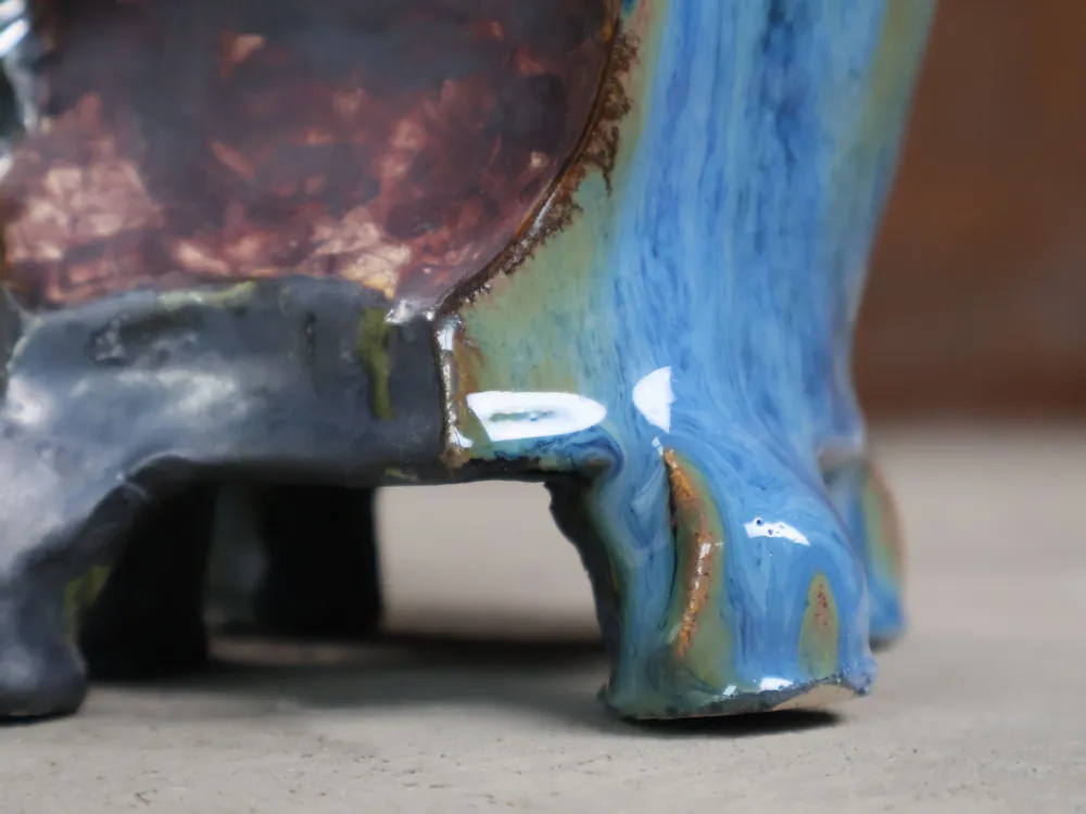 Céramique - Cruche Sculptée avec Couvercle - WOJCIECH DZIENNIAK ART