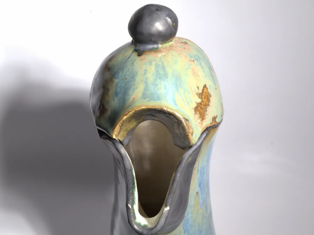 Céramique - Cruche Sculptée avec Couvercle - WOJCIECH DZIENNIAK ART
