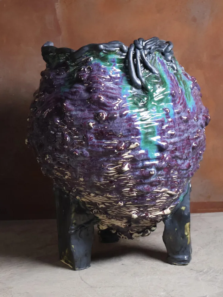 Céramique - Vase Céramique  Sculpté sur pied - WOJCIECH DZIENNIAK ART
