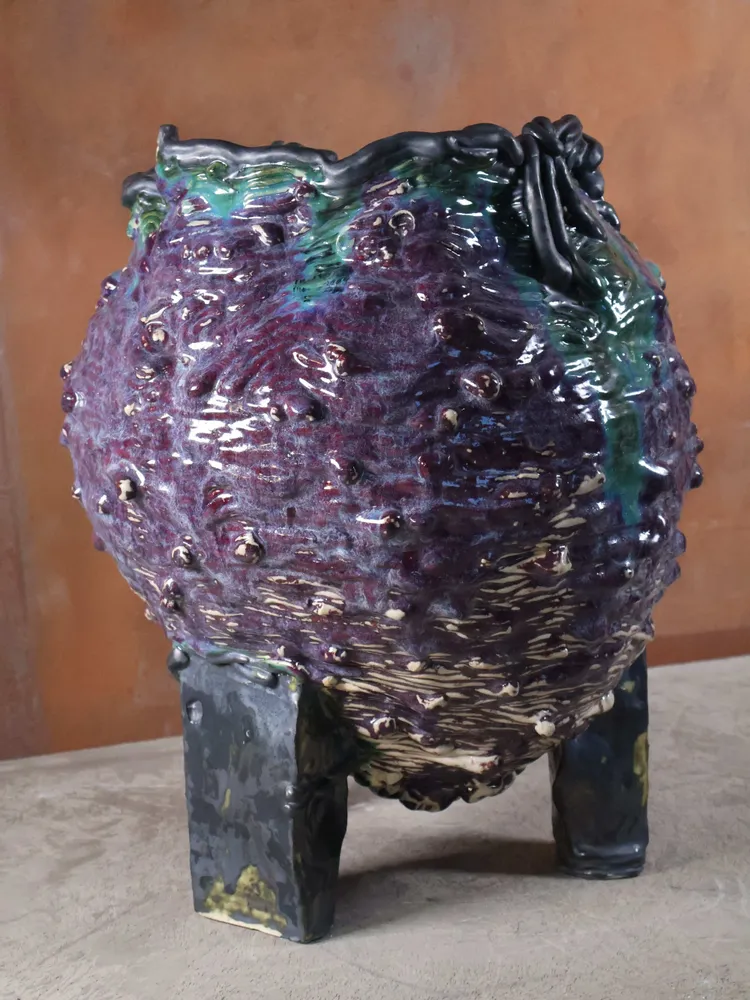Céramique - Vase Céramique  Sculpté sur pied - WOJCIECH DZIENNIAK ART
