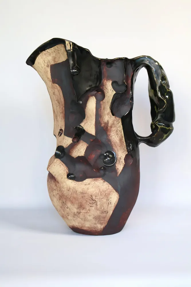 Ceramic - Carved Ceramic Jug - WOJCIECH DZIENNIAK ART