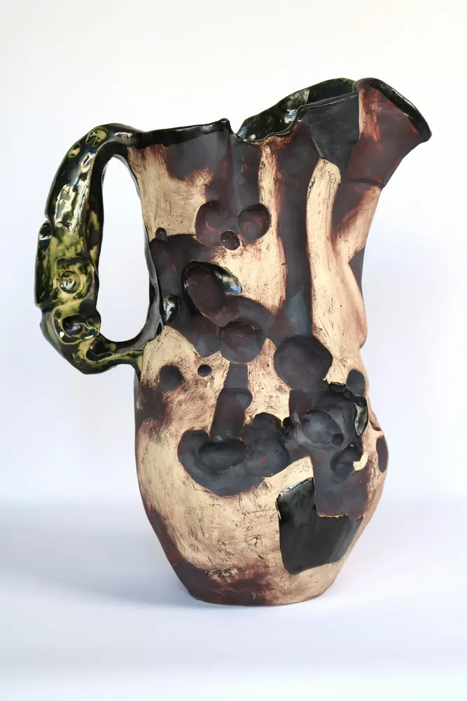 Ceramic - Carved Ceramic Jug - WOJCIECH DZIENNIAK ART