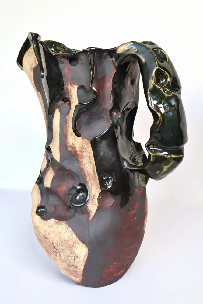 Ceramic - Carved Ceramic Jug - WOJCIECH DZIENNIAK ART
